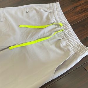 High waisted taupe figs